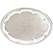 SterlingCraft Serving Tray - Oblong Decorative Food Platter for Thanksgiving, Party, Catering - Cake, Appetizer, Snack, Tea Plate - No Polishing, Silver - 9 X 6 Inches