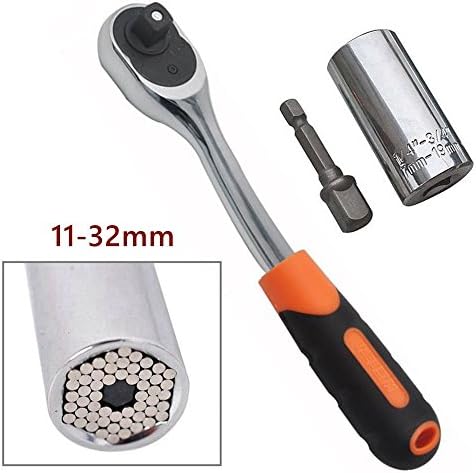 HDDU Universal Socket Wrench 11-32mm Power Drill Adapter Ratchet Bushing Spanner Key Gator Magic Grip Multi Hand Tools