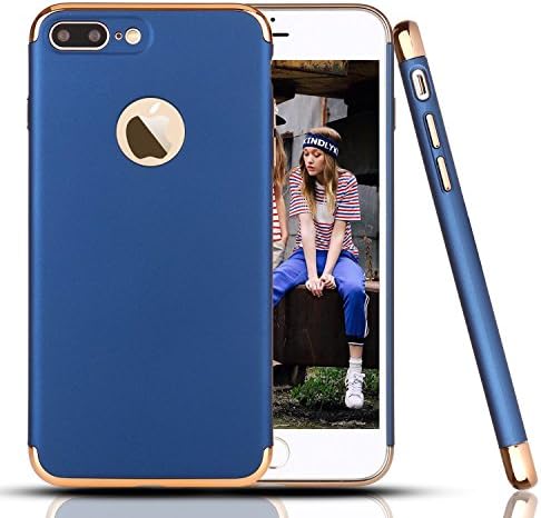 iPhone 7 Plus Case,Fastbee [Vibrance Series] Slim Two-Piece Protective Slider Style Case Cover for iPhone 7 Plus - Blue