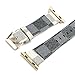 Compatible Apple Watch Band 38mm Fashion Leather iWatch Sport Series 1 Series 2 Series 3 Strap Replacement for Women Men Color Gold Metal Buckle and Connector (White 38mm)