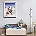 5D Christmas Diamond Art Painting Full Drill Christmas Presents Dog and Cat, Xmas Hat Puppy and Kitten by Number Kits DIY Paint with Diamonds Art Xmas Cross Stitch Decor (12x16 inch, 2 Pack)