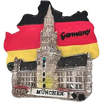 Munich Germany 3D Fridge Magnet Souvenir Gift Home & Kitchen Decoration Magnetic Sticker Munich Germany Refrigerator Magnet
