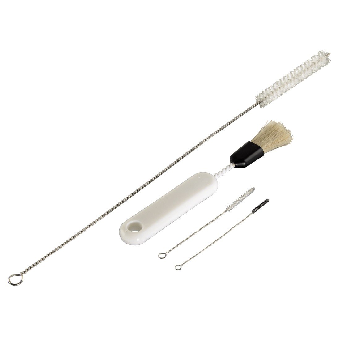 Xavax Midi Cleaning Kit for Fully Automatic Coffee Machines with 10 mm Milk Hose, Set of 4 - White/Silver