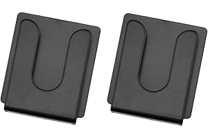 zutisay CB Mic Holder black Metal car microphone holder Mobile radio microphone hanger with Tape backing，Suitable for cars, homes, offices and so on,2pcs