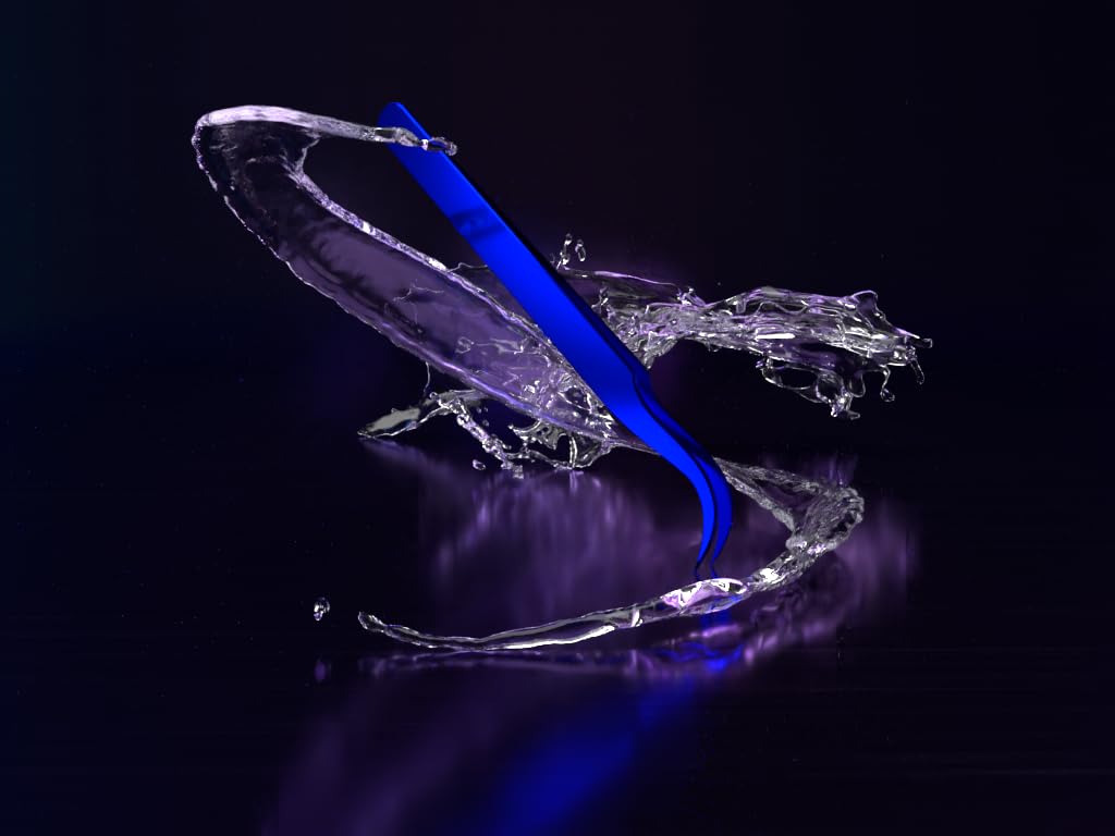 Professional Stainless Steel Tweezers Eyelash Tweezers Professional Original Vetus Curved Isolation Tweezers MSC-15 by Imperial Lash ltd(Blue)