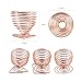 Beauty Sponge Blender Holders 6 Pack, Teenitor Makeup Sponge Holders Drying Rack Stand, Powder Puff Sponge Support Display Stand, Makeup Organizer Round Triangle Square Styles, Rose Gold