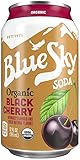 Blue Sky Soda, Organic Black Cherry, 12 Ounce (Pack of 24)