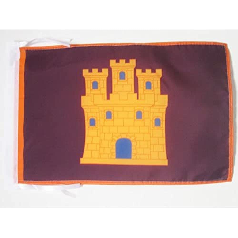 AZ FLAG - Castilla Independentist Flag - 18'' x 12'' - 100% Polyester Castillan nacionalist Small Banner with Two Cords - Fade Resistant - Vivid Colors - 18x12 in - 45x30 Cm — image 1