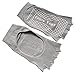 Amandir 4 Pairs Non Slip Yoga Socks Non Skid Yoga Pilates Barre Toeless Socks with Grips for Women