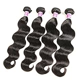 Colorful Queen Brazilian Virgin Hair Body Wave Remy Human Hair 4Bundles Weaves 100% Unprocessed Hair Extensions Natural Color 16 18 20 22Inch