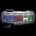 PK-900 RGB Colorful Backlight Gaming Keyboard Mechanical Feeling 104 Keys Waterproof ABS Material Keyboard for PC Laptop (Silver)thumb 4