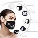 Accmor Fashion Anime Mouth Mask, 10 Pack Black Cute Unisex Anti-Dust Bear Face Mouth Kawaii Muffle Mask for Kids Teens Men Women, Windproof Motorcycle Face Emoticon Masks for Ski Cycling Camping