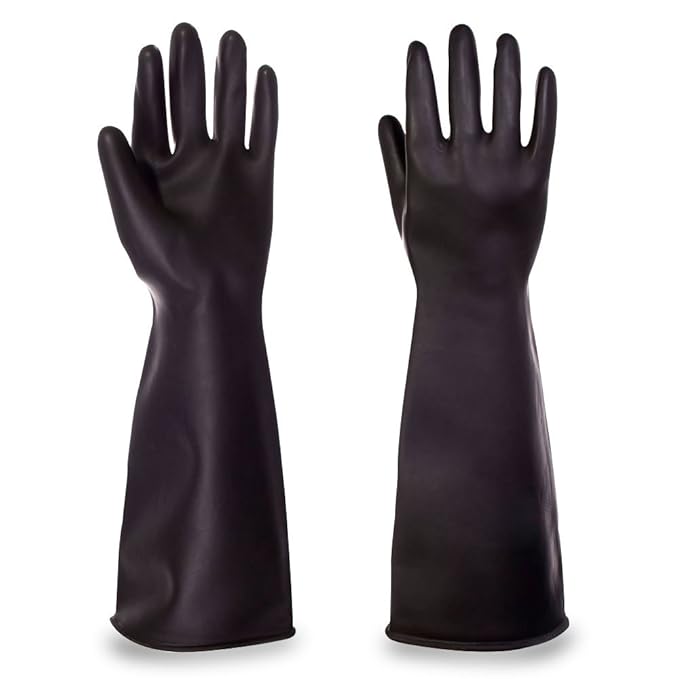 TheChemicalHut Marigold Industrial Gauntlet Gloves. Extra Large. Heavy