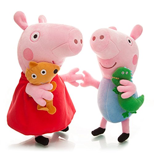 OliaDesign Peppa Piggy Plush Doll for Kids Gift (2 Piece), 8'