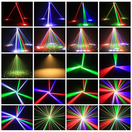 DMX512 LED Beam Head Mobile Stage Light, RGB LED Disco Light with Remote Control, DMX512 Rotating Head Lights for Disco Bars Club Wedding Christmas Light Games