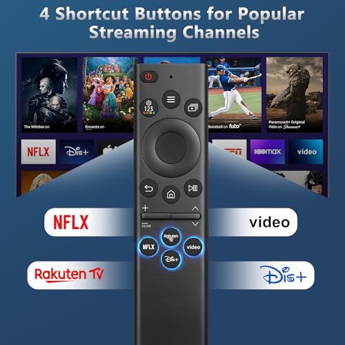 Universal Replacement Remote Control for Samsung TV - Smart Remote Control with Shortcut Buttons for Samsung TVs