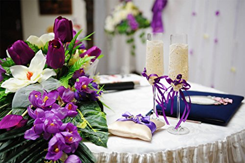 6 Paxcoo+Colors+Fabric+Ribbon+Wedding