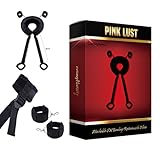 Pink Lust Bed Straps Ankle Cuffs and Hand Cuffs with Soft Pillow and Adjustable Straps Restraint System Kit for Couples 