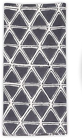Set of 4 Handmade Organic Cloth Table Napkins (Copa Dark Gray)