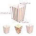 We Moment Popcorn Boxes Cardboard Candy Boxes Container Polka Dot Stripe Chevron Ripple，For Birthday, Bridal and Baby Shower Carnival/Movie/Fiesta，Dessert Tables Wedding Party Supplies 36pcs