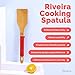Riveira Spatula for Cooking 13-Inch Kitchen Utensil Wooden Spatulas for Nonstick Cookware with Premium Quality Silicone Handle for Everyday Use