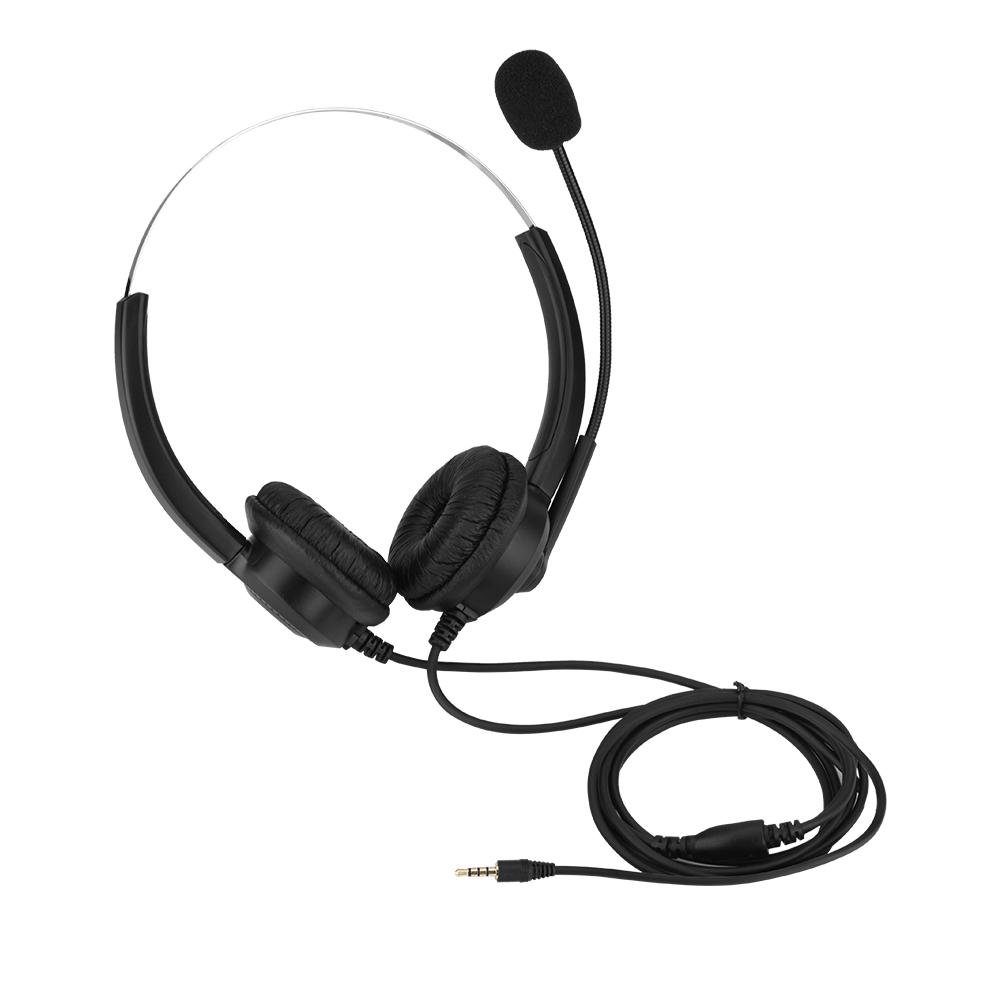 Eboxer Wired Call Centre Headphones Phone Headset with Noise Cancelling Microphone for Phone Computer PC Laptops Tablets 3.5 mm Jack (3.5 mm Plug)
