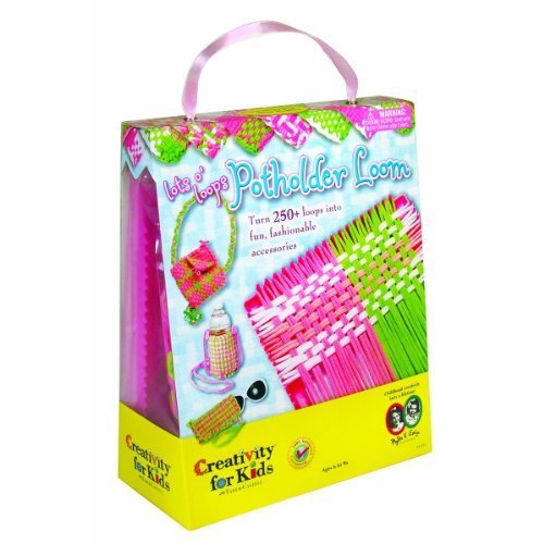 Girls Make your own POTHOLDER, Purse, cupholder etc Loops and LOOM