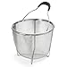 Polder 8 inch Strainer and Steamer Insert Basket, Stainless Steel, Perfect for Cooking Vegetables, Pasta and more
