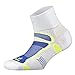 Balega Ultralight Lightweight Performance Quarter Athletic Running Socks for Men and Women (1 Pair) White/Royal, Medium
