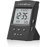 OUD Bukhoor Azan Clock, Automatic Worldwide Digital Azan Prayer Sounds Muslim Prayer Clock for USA Home Decor