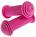 Prometheus Kids Bike Grips 1 Pair in Pink | with Safety BAR END Pads | Also for Balance Bike and Scooter | 22 mm Handlebar Grips | Child Safety Grip with Safety Impact Ends | Edition 2018