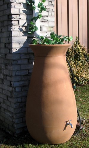 Algreen Products Cascata Rain Barrel 65-Gallon, Terra Cotta