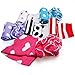 KF Baby Girls Toddler Cozy Soft Leg Warmers, Set of 6 Pairs