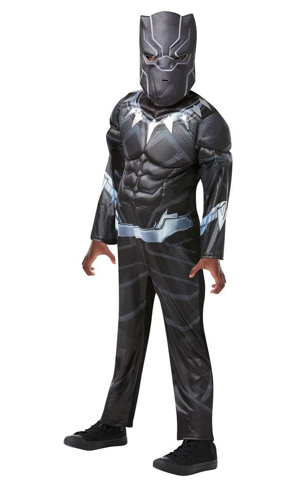Rubies 640910 9-10 Marvel Avengers Black Panther Deluxe Child Costume, Boys, X-Large, 9-10 years Halloween