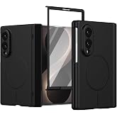Case Compatible for Samsung Galaxy Z Fold 8, with Screen Protector &amp; Hinge Protection, Compatible with Wireless Charging, Magnetic, Shockproof, Scratch-Resistant Protective Case for Z Fold 8, Black
