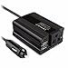 DRILLPRO 150W Car Power Inverter DC 12V to AC 220V With 3.1A Dual USB Charging Port for Digital Camera Laptop Smartphones Tablets