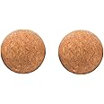 UUYYEO 2 Pcs Wooden Wine Cork Ball Stopper Plugs for Wine Decanter Carafe Bottle Replacement