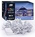 LED Concepts 300-LED Curtain String Icicle Fairy Lights with 8 Lighting Modes – Multi-Color