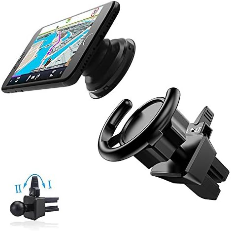 Pop Out Stand Car Mount, KINGBACK 360° Rotation Air Vent Phone Holder for Pop Socket Stand Grips Users,Strong Adjustable Tightness Clip Fit for All Collapsible Pop Grip