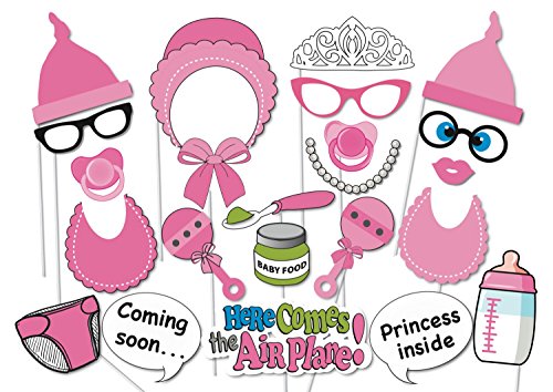 [usa-sales] baby shower photo booth props, attached to the stick,…