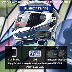 Motorcycle Helmet Bluetooth Intercom Kit, Motorbike