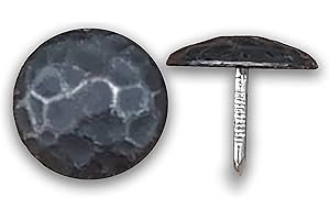WILD WEST HARDWARE Clavos, 1 1/4 inch diam. Head, Oil Rubbed Bronze Finish, Decorative Nails (10)