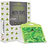 Premium Clothes Moth Traps by Guardian European Pheromone Attractant | Safe, Non-Toxic, and Insecticide Free | Easy to Use and Effective | 8 Pack