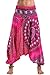 Harem Pants Unisex Tribal Chakra Jumpsuit Harem Pants for Men & Women in Pink,Pink,One Size