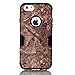 iPhone 6s Case, CexCob High Impact Camouflage Tree Skin 3 in 1 Hybrid Shockproof Full Body Protective Armor Combo Defender Cover Case Compatible for Apple iPhone 6s / 6, Black