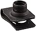 Steel Tapped-Hole U-Style Clip-On Nut, Plain Finish, Metric, M8-1.25 Thread Size, For 0.8 mm-4 mm Material Thickness, 14.5 mm Edge Distance (Pack of 25)