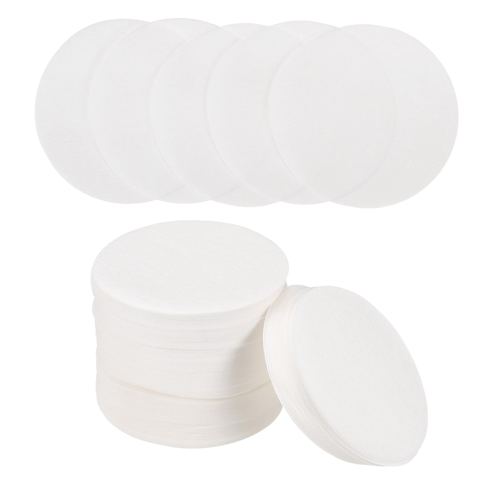 uxcell 400 Count 2.2" Round Coffee Filters, Disposable Paper Percolator Coffee Filters Natural Unbleached Wood Fiber,Suitable for Pour Over Coffee Filter Drip Coffee Maker White