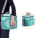 Msicyness Adult Lunch Box Insulated Lunch Bag Large Cooler Tote Bag for Men & Women, Double Deck Heat-resistant Cooler with Adjustable Shoulder Handbag (blue)