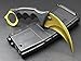 HOSANA Karambit Knife Stainless Steel Fixed Blade Tactical Knife with Sheath and Cord Nice Knife for Hunting Camping Fishing and Field Survival (Gold)