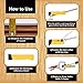 DRILLPRO Jig Pocket Hole Kit System Pocket Hole Drill with Free Classic Clamp, Pocket Hole Screws and Plugs for Woodworking to Realize The Pocket Hole Connection of Various Woodworking Furniture